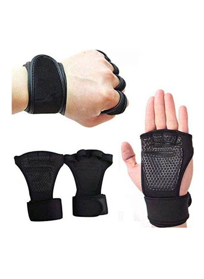 Generic Silicone Padding Cross Training Gloves With Wrist Support For Gym Workout  - Image 2