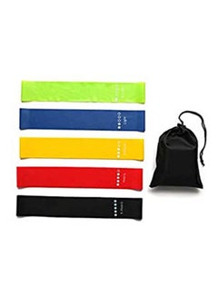 Kanteen Store Yoga Resistance Band 5 Piece Belt Belt Leg And Hip Sports Belt Suitable  With Bag 