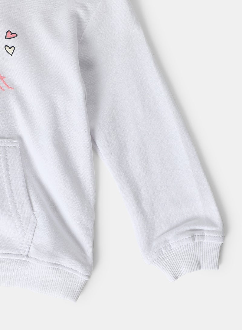 Zarafa Baby Girls Sweatshirt Cloud White  - Image 3