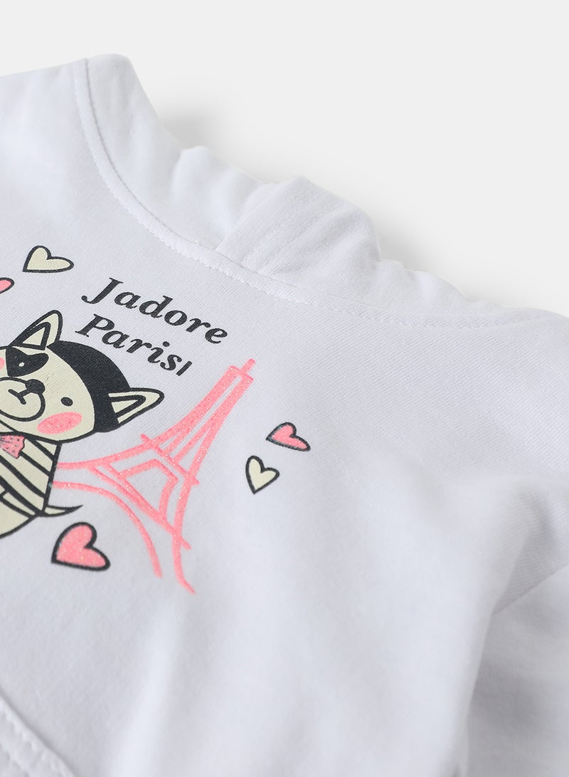 Zarafa Baby Girls Sweatshirt Cloud White  - Image 4