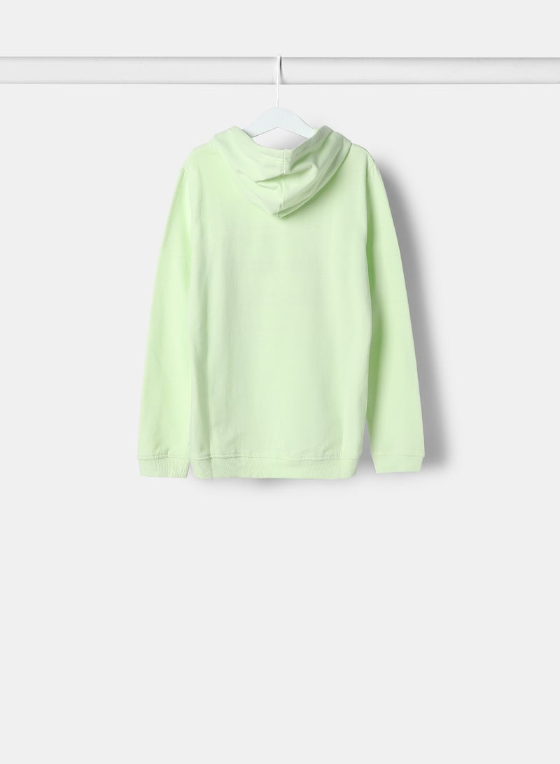 NEON Girls Hoodie Green  - Image 2
