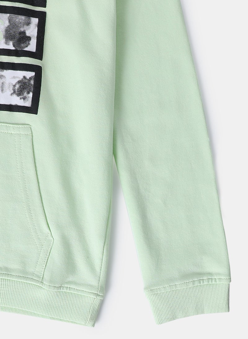NEON Girls Hoodie Green  - Image 3