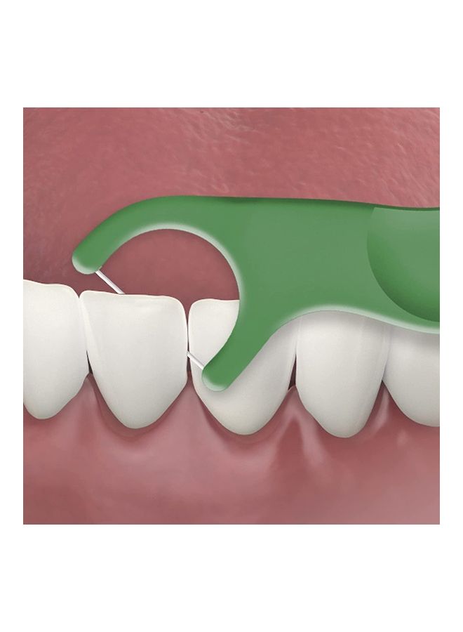 50-Count Dual Technique Flossers white