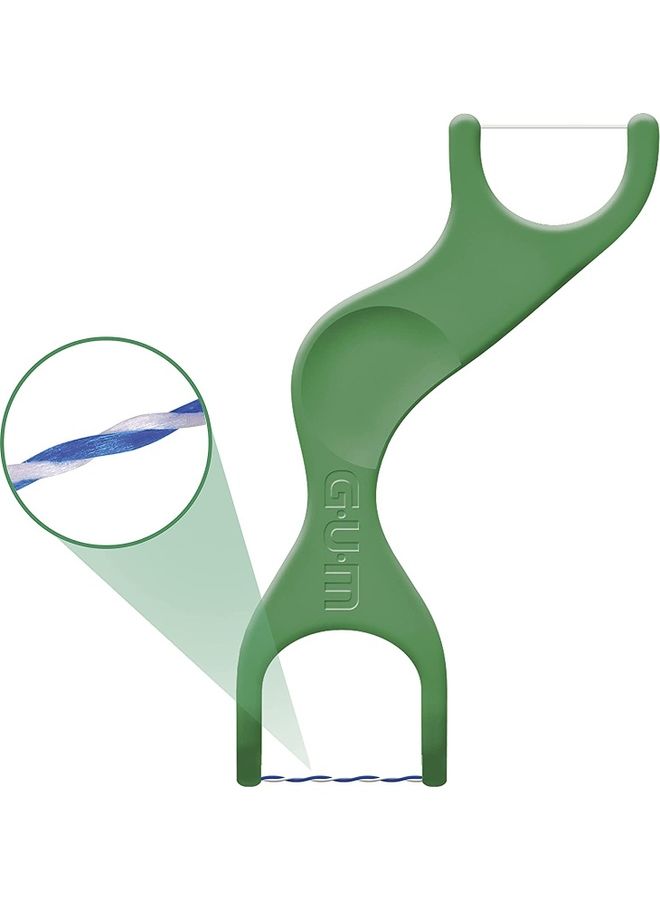 50-Count Dual Technique Flossers white