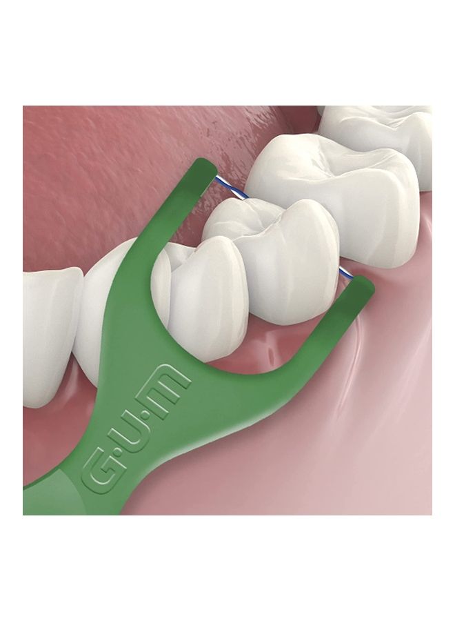 50-Count Dual Technique Flossers white