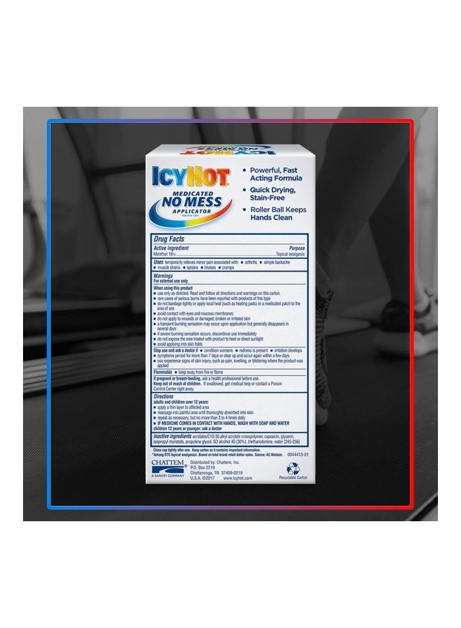 Icy Hot No Mess Pain Relief  Applicator Menthol - Image 2