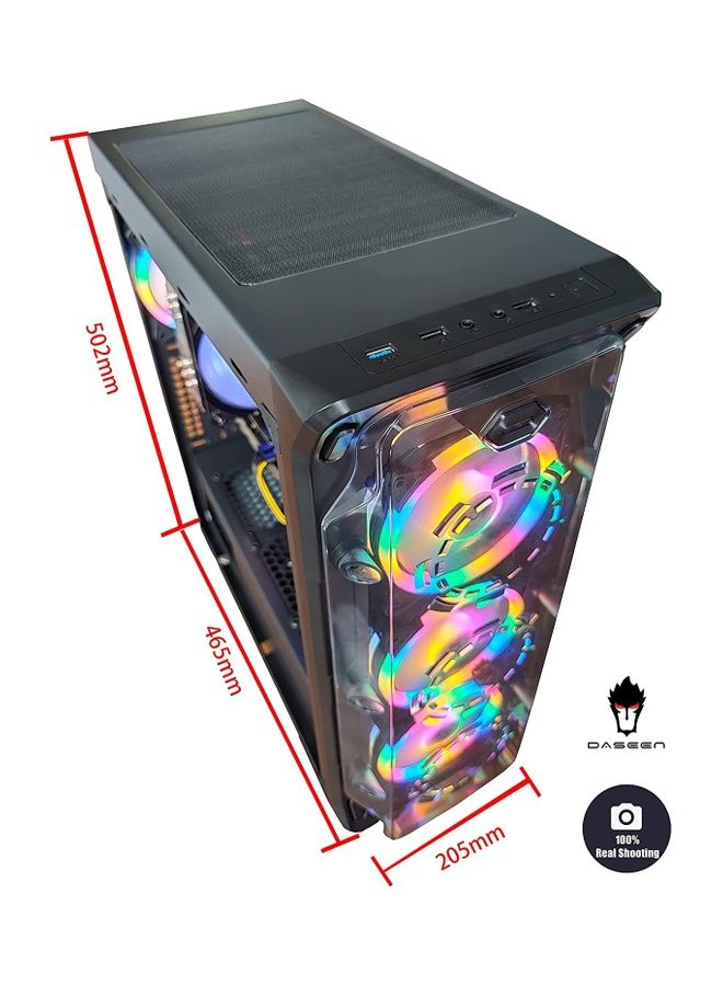 كمبيوتر برجي للألعاب، معالج Core i5-11400F/ذاكرة الوصول العشوائي DDR4 سعة 32 جيجابايت/محرك الأقراص الصلبة سعة 1 تيرابايت+محرك أقراص SSD سعة 256 جيجابايت/نظام التشغيل Windows 10/WiFi Ready/بطاقة رسومات NVIDIA GeForce GTX1050TI سعة 4 جيجابايت