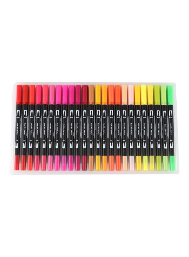 Generic 72-Colour Double Tip Pen Set Multicolour  - Image 2