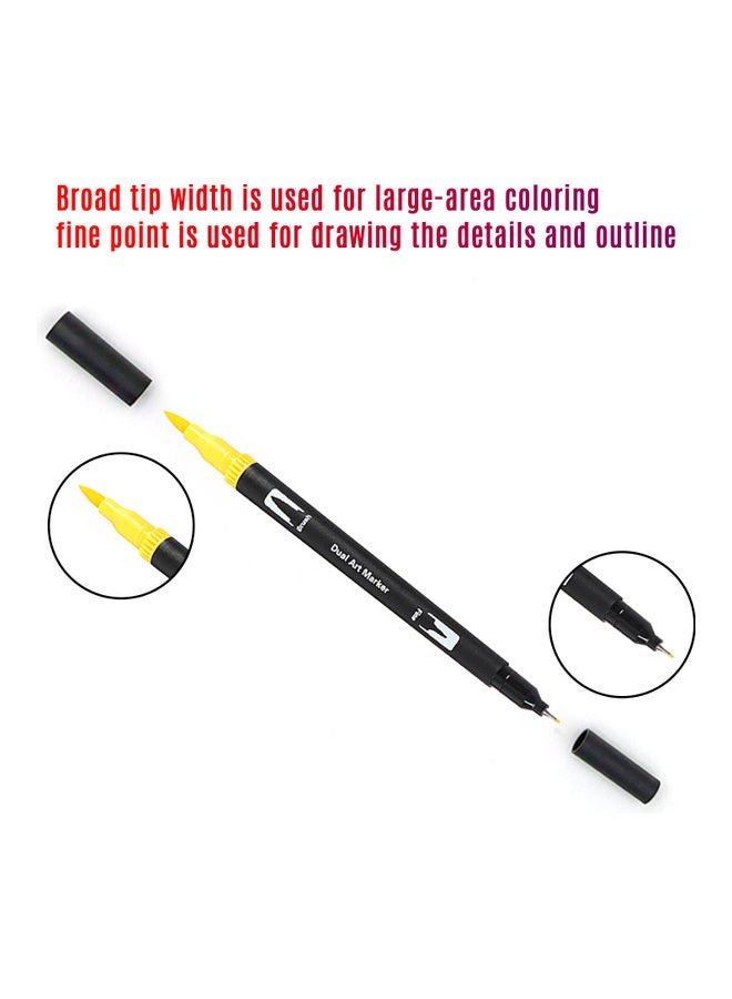 Generic 72-Colour Double Tip Pen Set Multicolour  - Image 3