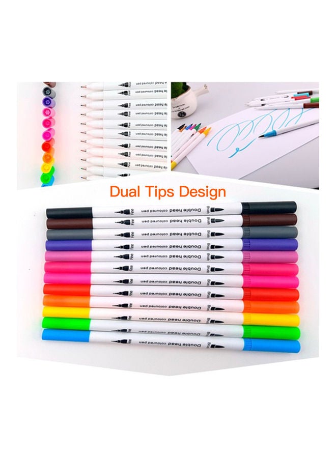 36-Colour Double Tip Pen Set Multicolour