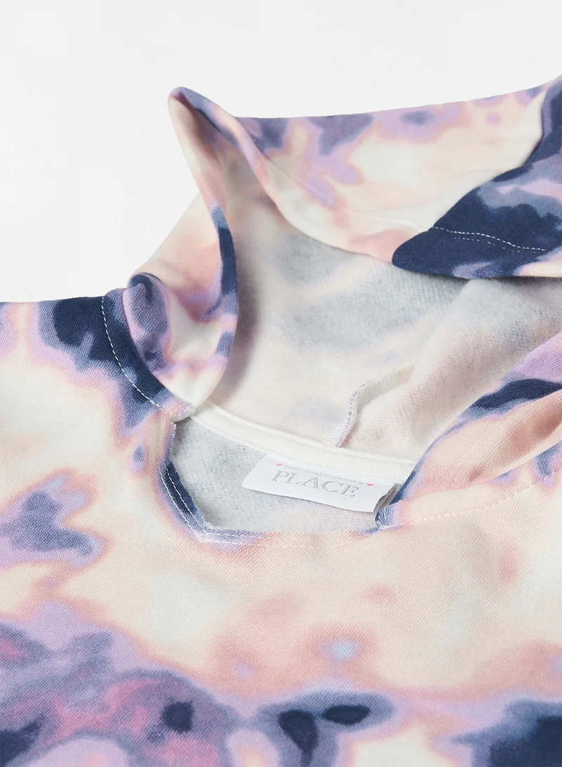 The Children's Place Kids/Teen Tie-Dye Hoodie Milky Way