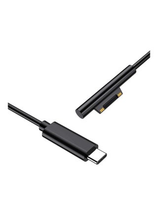 Surface to USB-C Charging Cable 15V/3A Compatible with PD Charger Type C Adapter for Microsoft Surface Pro 7/6/5/4/3 Black - v1635508191/N51631789A_1