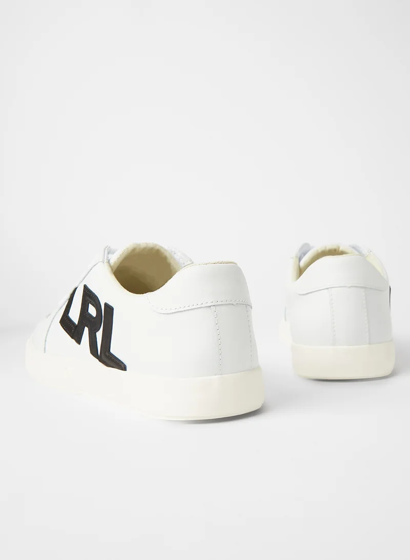 Lauren Ralph Lauren Jaede Lace Up Sneakers White/Black