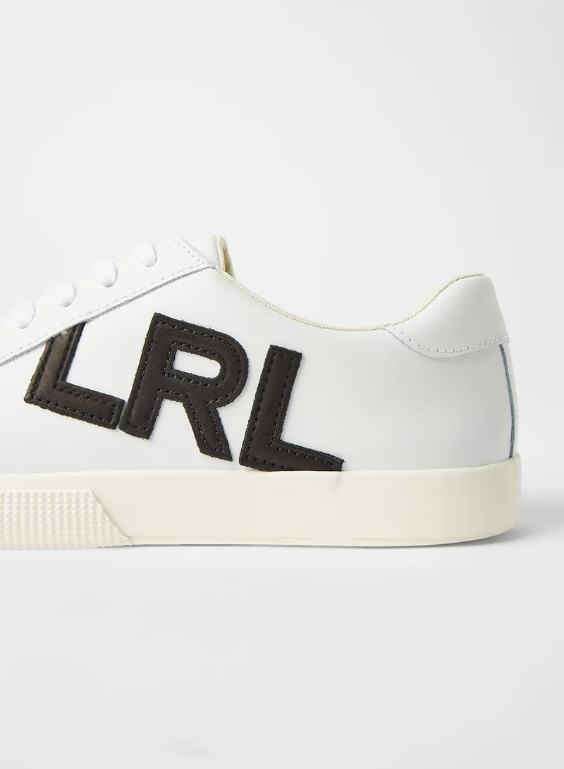 Lauren Ralph Lauren Jaede Lace Up Sneakers White/Black