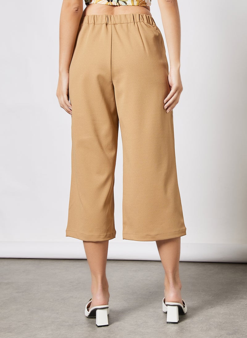 I.Scenery - Culotte Pants Brown - Image 1