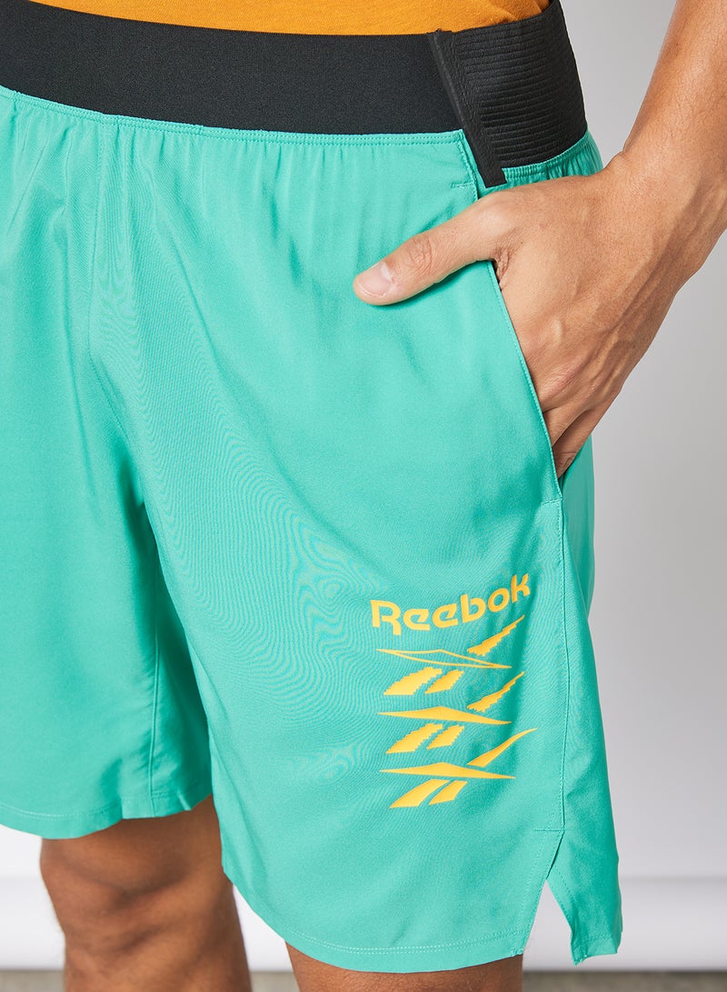 ريبوك شورت إيبك خفيف الوزن للتدريب تيل - Image 3