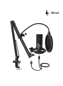 FIFINE Studio Condenser USB Microphone Kit For PC T669 Black UAE