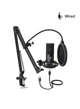 Studio Condenser USB Microphone Kit For PC T669 Black - v1635529348/N33224991A_1