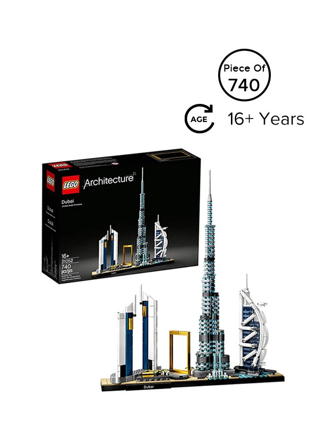 LEGO - 21052 Architecture Dubai Model Skyline Burj Khalifa Collection Building Set Age 740 Pieces 740 16+ Years - Image 1