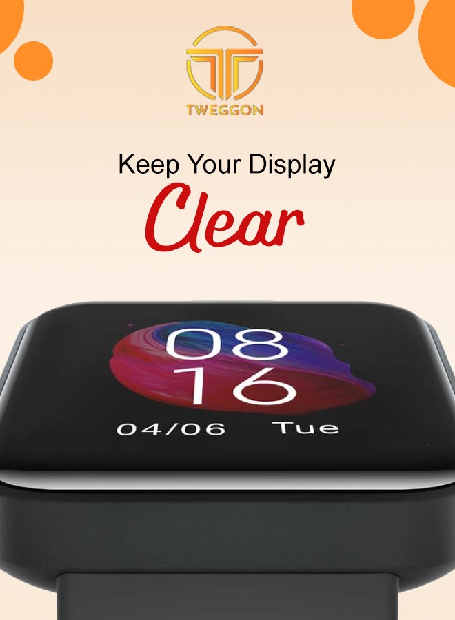 TWEGGON - Full Cover Screen Protector 3 pcs For Mi Watch Lite Black/Clear - Image 1