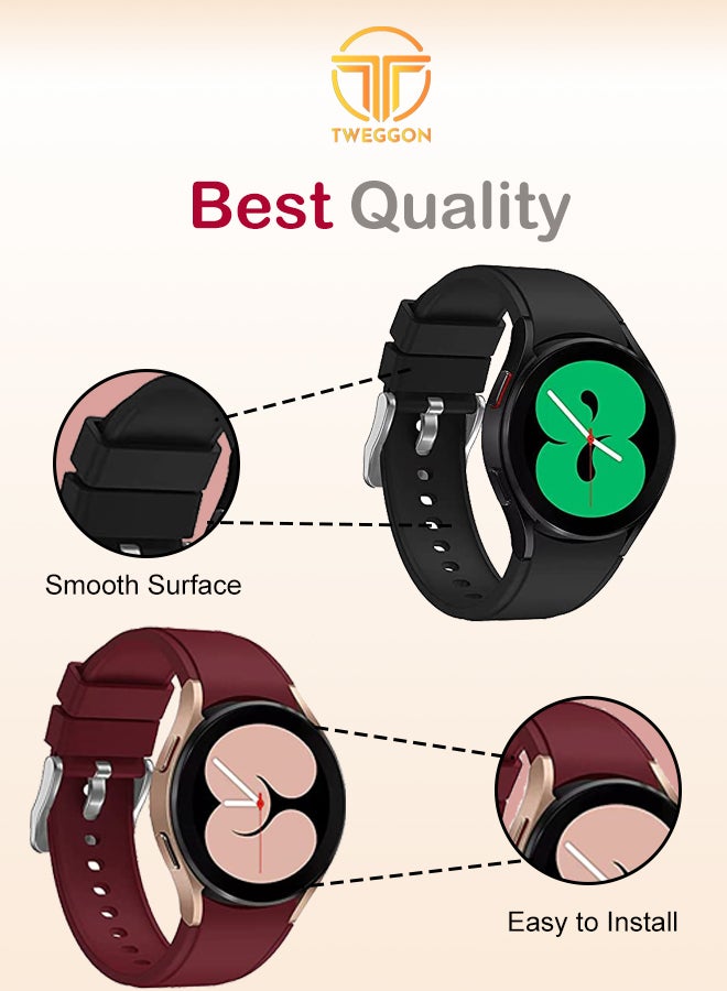 TWEGGON Silicon  Band For Samsung Galaxy Watch 4/4 Classic (fit to all) Ocean Blue - Image 2