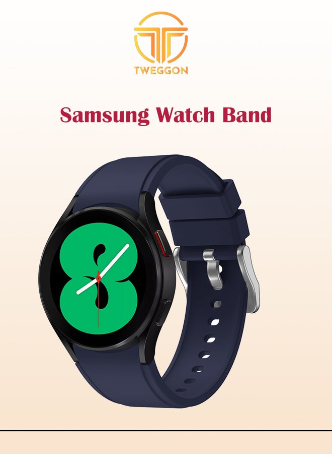 TWEGGON Silicon  Band For Samsung Galaxy Watch 4/4 Classic (fit to all) Ocean Blue - Image 1