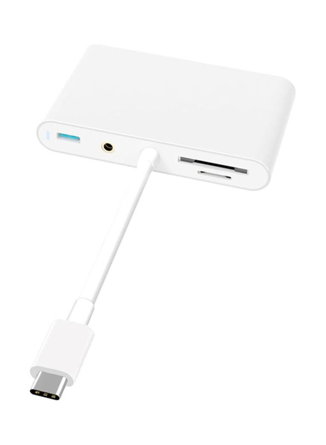 Generic 7-In-1 Type C USB Hub Adapter With 4K HDMI Port White  - Image 2