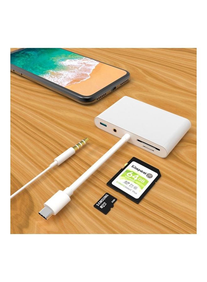 Generic 7-In-1 Type C USB Hub Adapter With 4K HDMI Port White  - Image 5