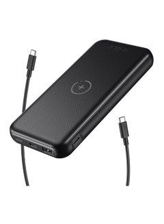 CHOETECH 10000.0 mAh USB-C Portable Wireless Power Bank With Fast Charging Function For Qi Enable Smart Phones Black  - Image 1