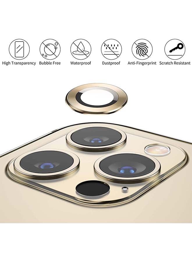 AMTCO Anti-Glare Camera Glass Protector For Apple iPhone 13 Pro/Pro Max Gold  - Image 2