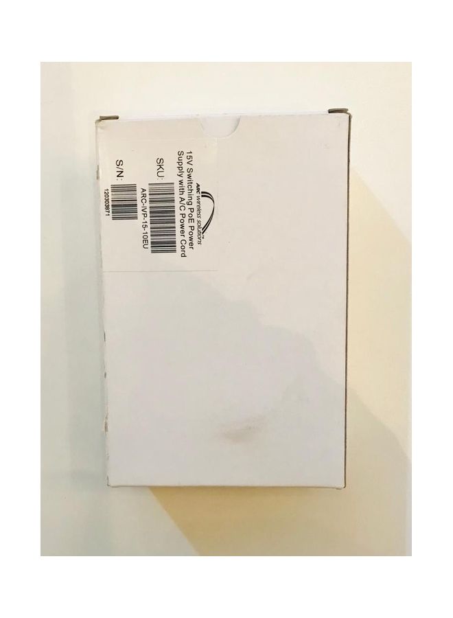 ARC - 15V Switching Poe Power Supply With A/C Cord Black - Image 1