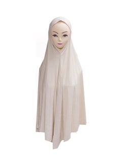 Solid Pattern Hijab Beige
