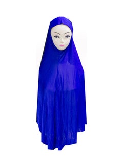 Solid Pattern Hijab Blue