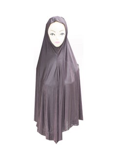 Solid Pattern Hijab Dark Brown