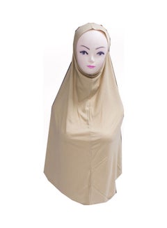Solid Pattern Hijab Beige