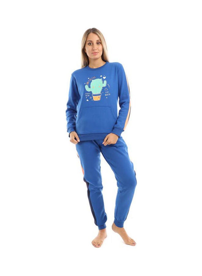 Caesar - Training Suit With Pockets Printed Cactus Blue - Image 1