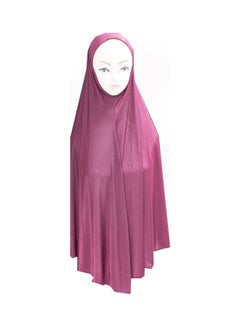 Solid Pattern Hijab Red