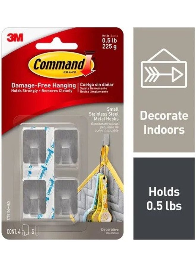 Command Decoration Stainless Steel silver  - Image 1