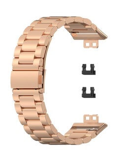 FITME Metal Replacement Band For Huawei Watch Fit Rose Gold  - Image 4