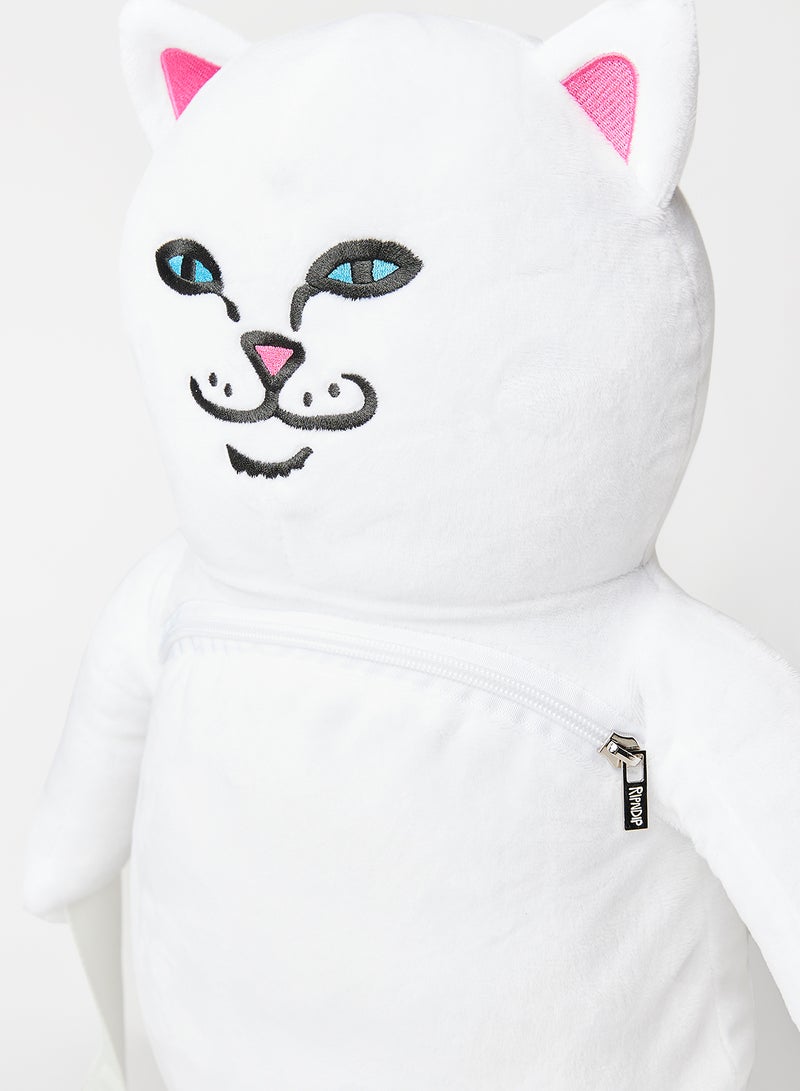 RIP N DIP Lord Nermal Plush Backpack White - Image 3