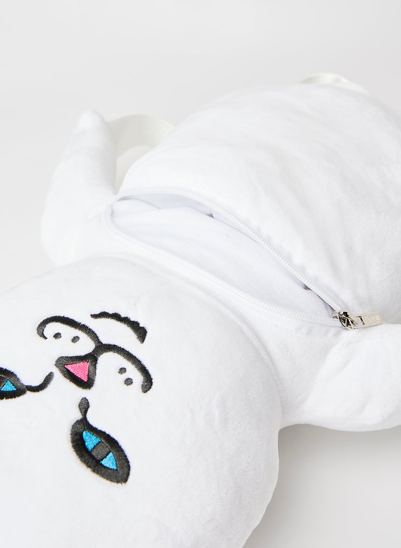 RIP N DIP Lord Nermal Plush Backpack White - Image 4