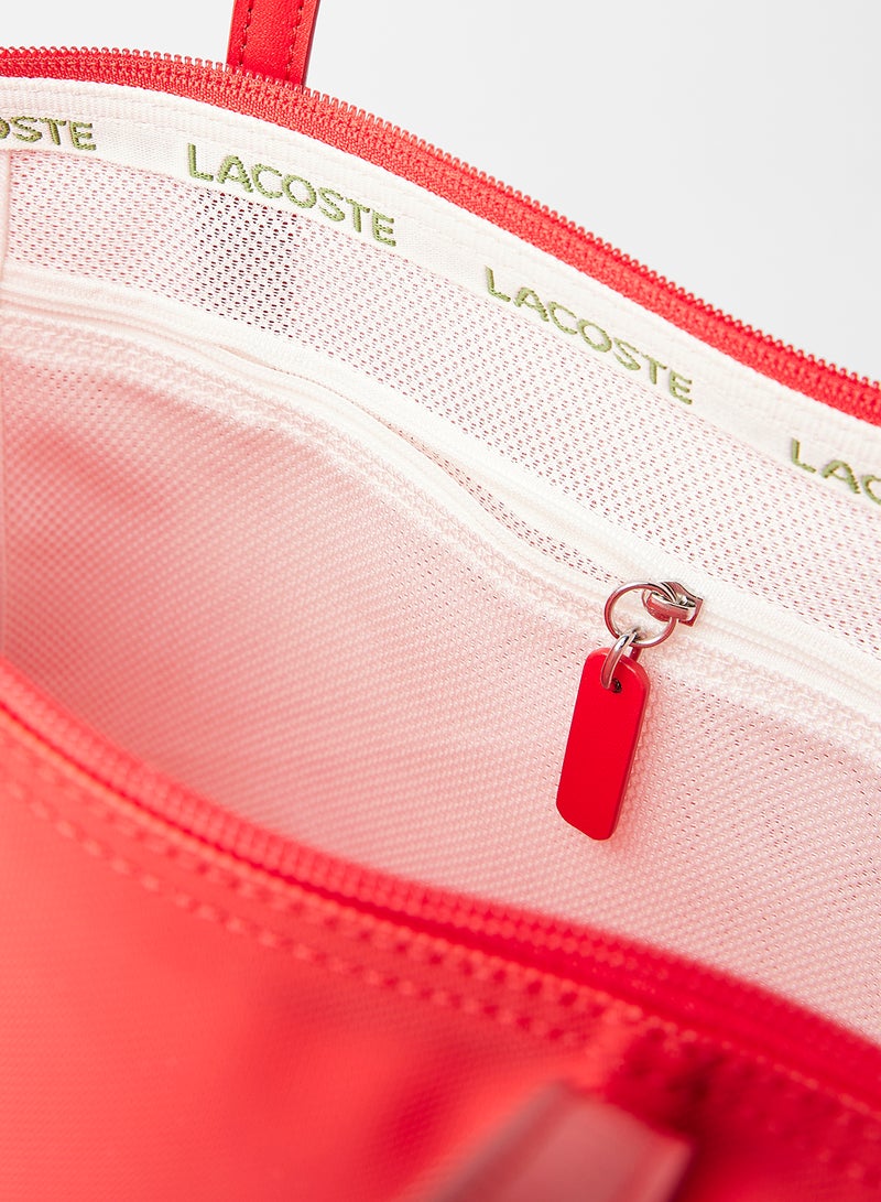 لاكوست حقيبة كونسيبت مع اليد الواسعة أحمر - Image 4