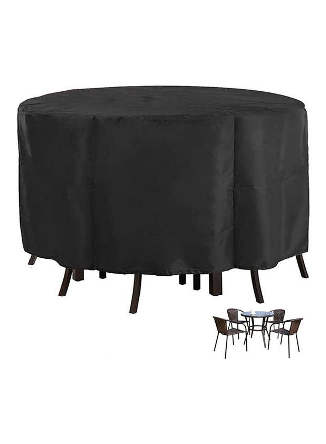 ماركة غير محددة غطاء طقم أثاث فناء بتصميم مكعب أسود 163x84سم  - Image 1
