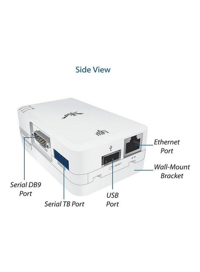 UBIQUITI mPort-S, Mport Serial IP Gateway Device For MFI Networks White  - Image 4