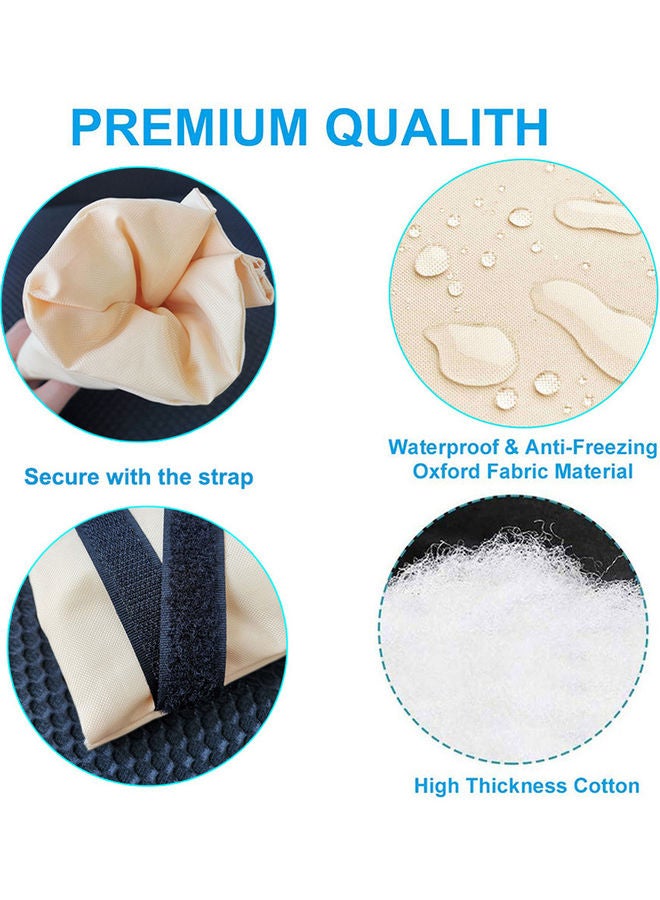 Generic Faucet Anti-Freezing Waterproof Protection Cover Beige 20.00x2.00x14.00cm  - Image 3