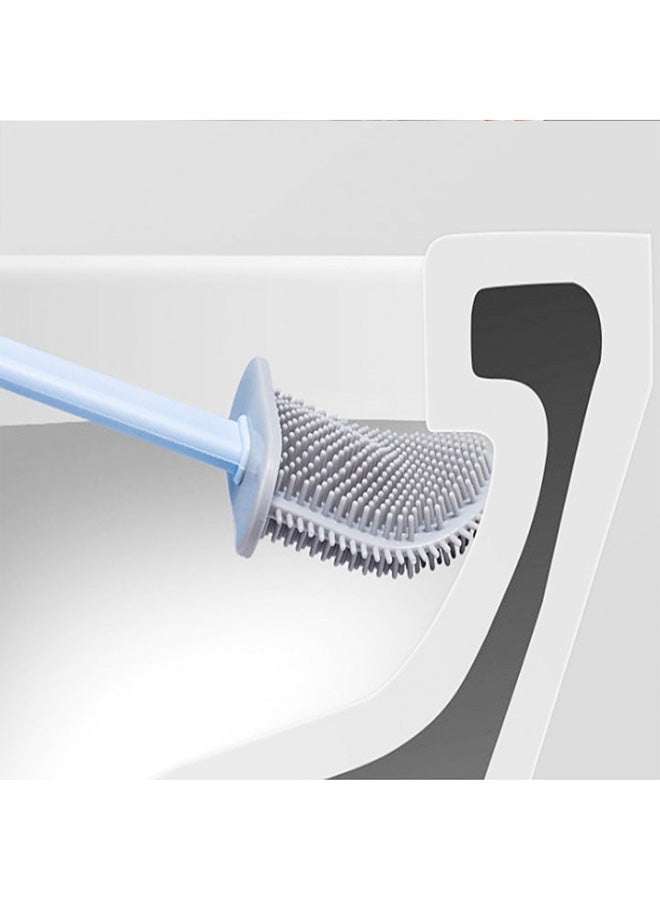 SAPU - Silicone Toilet Brush With Holder White 365x98x43mm - Image 1
