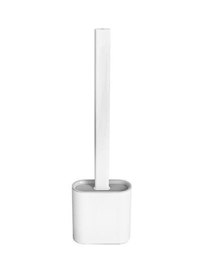 SAPU Toilet Brush With Holder Set White/Grey 365x98x43mm  - Image 1
