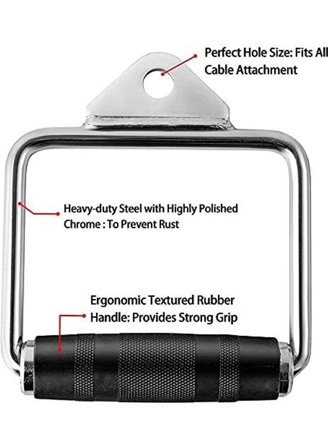 ULTIMAX 2-Piece D-Rubber Handle Cable Machine Attachment 5.5inch  - Image 4