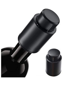 HomarKet Vacuum Wine Preserver With Time Scale Black 5x5x8cm  - Image 1