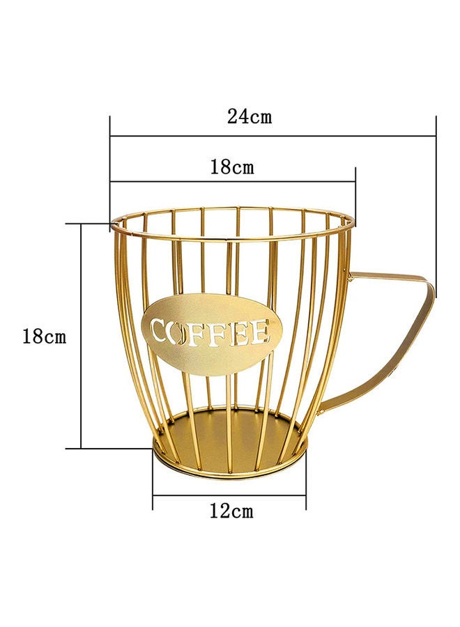 سلة تخزين كبسولات القهوة ذهبي 18x18x12سم - v1635662596/N51640119A_2
